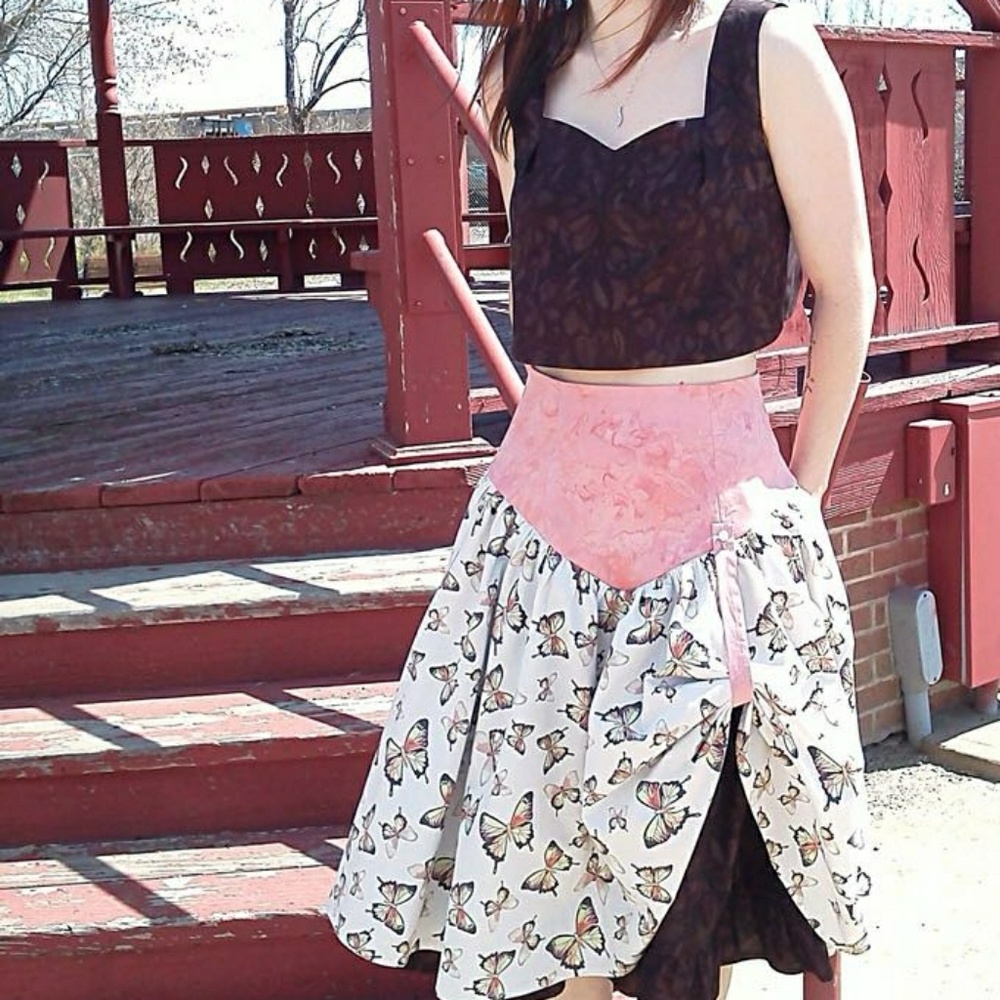 Crop Top and Skirt